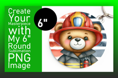Elegant Circle Coaster PNG Artwork , Teddy Bear Product Image 1