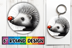 Whimsical Car Coaster Circle PNG, Cute Animals Product Image 1