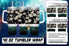 Sparkling Leopard Petal Tumbler Design 40oz Product Image 1