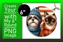 Creative Round Design for Coasters , Dog and cat Product Image 1