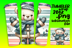 EXCLUSIVE 20oz Tumbler Design , Teddy Bear Product Image 1