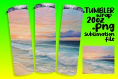 Captivating 3D Summer Tumbler Wrap for Sublimation Product Image 1