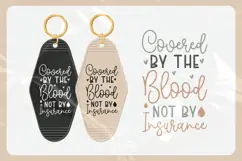 Christian Quote Motel Keychain SVG | Covered by the Blood Product Image 3