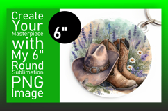 Charming Circle Design for Keychains , Western Product Image 1