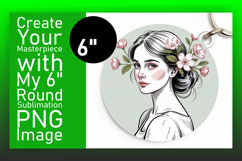 Dynamic Round Design Car Coaster PNG , Beauty Woman Product Image 1