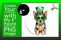 Unique Circle PNG Car Coaster Design , St Patrick Product Image 1