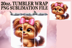 Luminous Days 20oz tumbler wrap, 3D Dog Product Image 1