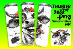 Funny Farmhouse Cow Tumbler Sublimation - 20oz Product Image 1