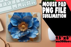 Petal Paradise: Sublimated Mouse Pad Designs Art PNG Product Image 1