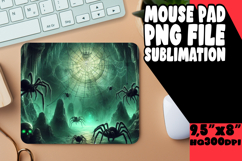 Blissful Mouse Pad Sublimation Magic, Horror Halloween Product Image 1