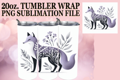 Joyful Adventures 20oz tumbler wrap, Flower Animals Product Image 1