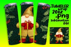 Christmas Gnome Wrap for 20oz Tumblers Sublimation Product Image 1