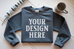 Charcoal Gildan 18000 Folded Flat Lay Mockups Product Image 1