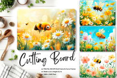 Honey Bee Mason Jars Cutting Board Kitchen Chopping Board102 Product Image 1
