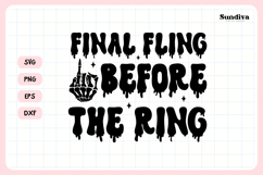 Spooky Bachelorette Party Saying SVG | Final Fling Product Image 3