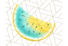 Sky Blue and Sunshine Yellow Summer Clipart PNG, Tropical Product Image 2