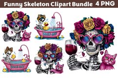 Funny Skeleton Messy CLIPART PNG Product Image 1