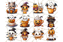 Monster Café Halloween PNG Clipart, Coffee Holiday Clip Art Product Image 8