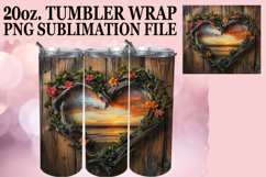 Scenic Sanctuary: Heart Frame Sublimation Product Image 1