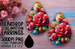 Artistic Teardrop Design for Crafting , Flowers Product Image 1