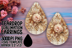 Lovely Teardrop Design for DIY Projects , Autumn Flower Product Image 1