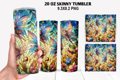 Skinny Tumbler 20oz Wrap Design, Summer Tumble PNG Design Product Image 1