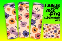 Pastel Boho Flower Extravaganza Tumbler Wrap Product Image 1