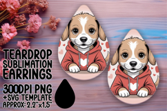 Trendy Teardrop Design for Earrings , Valenines Animals Product Image 1