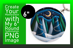 Bright Round Design Sublimation Template , Holiday Product Image 1