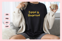 Wizard Bachelorette Party Saying SVG | Engaged Unsupervised Product Image 4