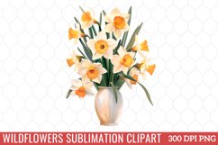 Wildflowers Sublimation Clipart Product Image 1
