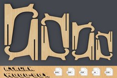 Plate Easel for Counter / Laser cut file / Digital Vector 27 Product Image 3