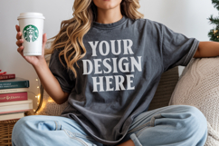 Pepper Christmas Comfort Colors 1717 T-shirt Mockup Product Image 1