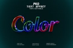 color 3d Editable Text Effect Style Product Image 1