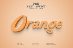 Orange 3d Editable Text Effect Style Product Image 1