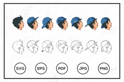 Boy Head cartoon Design Illustration Product Image 1