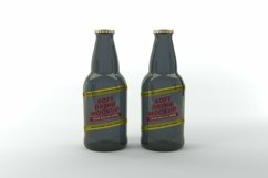 Soft Drink Two Bottle Mockup Product Image 1