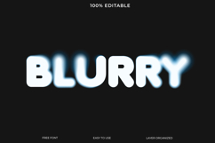 Modern Blurred Text Graphic Design Product Image 1