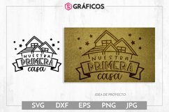 Nuestra primera casa SVG - Frases felpudos Product Image 1