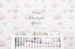 Blank wall mockup, Nursery mockup Product Image 1
