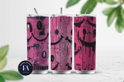 Neon Pink Smiley Face Digital Paper |Street graffiti Pattern Product Image 2