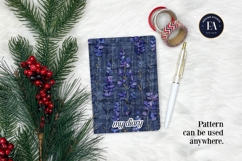 Embroidered Denim Digital Paper| Floral Denim Pattern Product Image 4