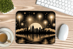 Happy New Year PNG Mouse Pad,Festive New Year's Eve 2026 PNG Product Image 1