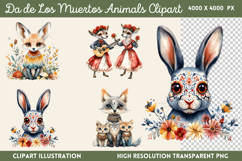 Da de Los Muertos Animals PNG Product Image 1
