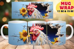 Mug Wrap Magic with Floral Beauty: Sublimation Product Image 1