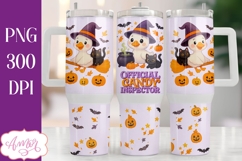 Candy inspector 40oz tumbler wrap PNG, Halloween goose PNG Product Image 3