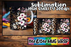 Joyful adventures 11oz 15oz sublimation wrap, Leopard Prints Product Image 1