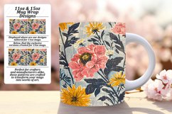 Classic Retro Garden Mug Wrap Sublimation 11oz Product Image 1