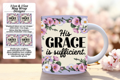Joyful 15oz Mug Wrap Png Template , Religious Product Image 1