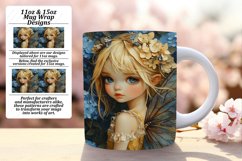 Delightful 15oz Mug Wrap Png Template , Fairy Product Image 1